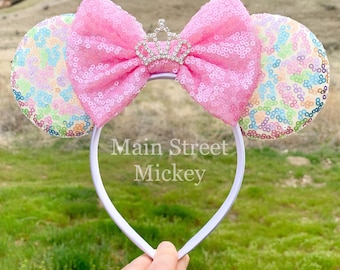 Minnie Mouse Ears, Disney Ears For Adults and Kids, Princess Minnie Mouse Ears, Minnie Ears, Disneyland Ear, Mickey Birthday Ears, Mouse Ear