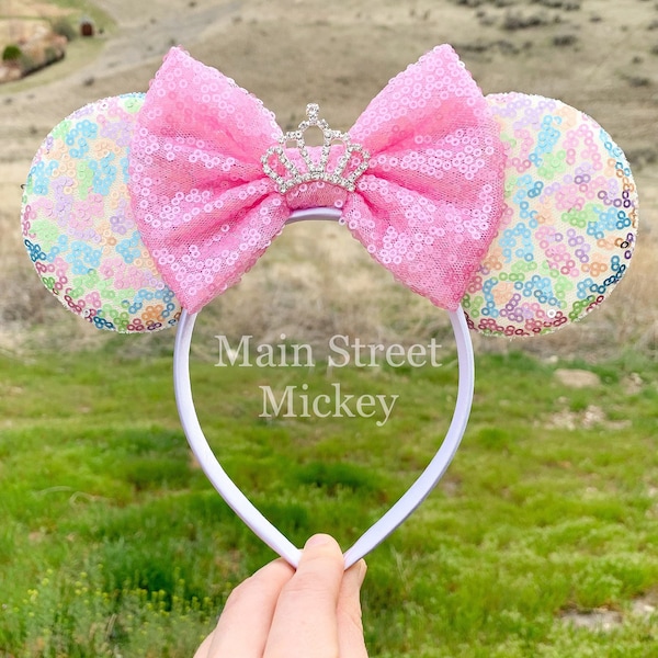 Minnie Mouse Ears, Disney Ears For Adults and Kids, Princess Minnie Mouse Ears, Minnie Ears, Disneyland Ear, Mickey Birthday Ears, Mouse Ear