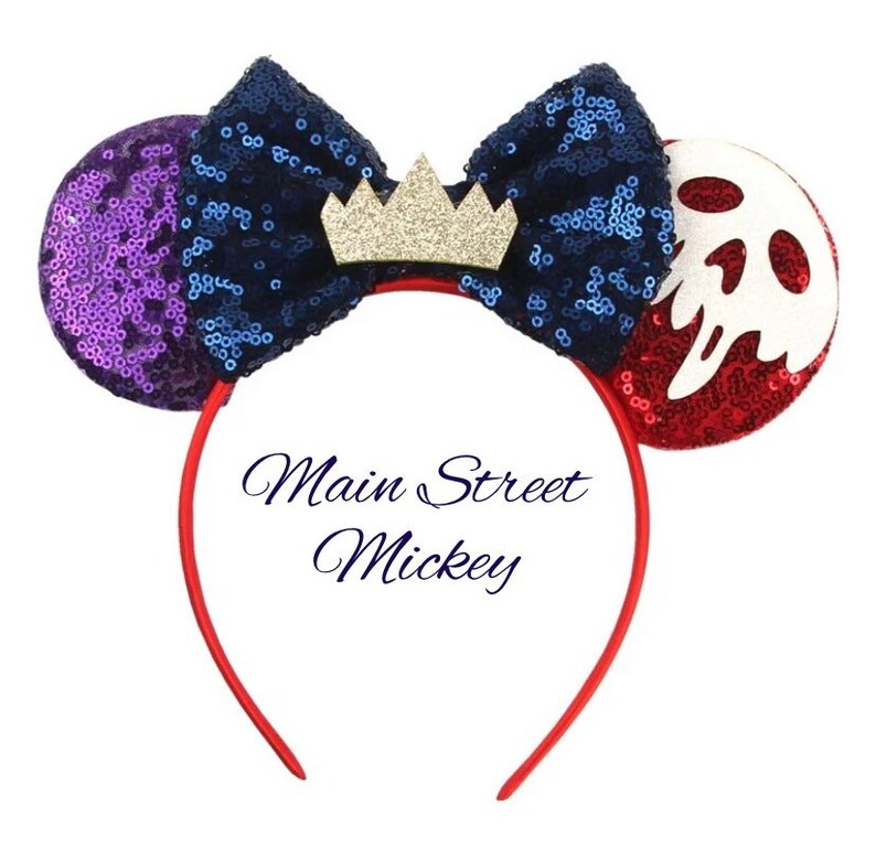 Minnie Mouse Ears Snow White Minnie Ear The Evil Queen Etsy