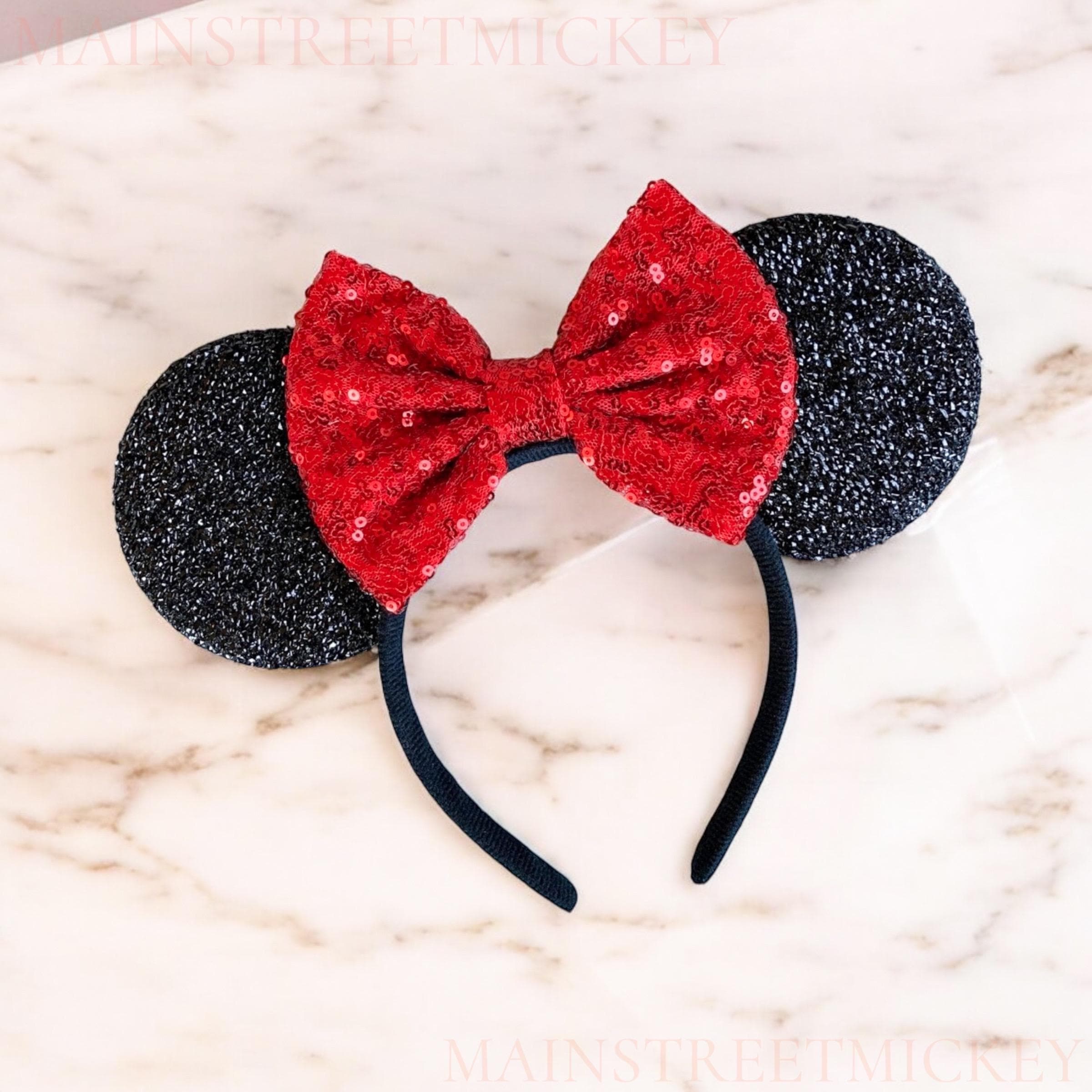 minnie mouse bow hair tie