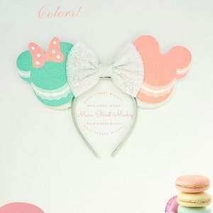 Minnie Mouse Ears, Minnie Ear, Macaroon Minnie Mouse Ears, Mickey Ears, Disneyland Ear, Mickey Dessert Ears, Disney Food Ear, Treat Ears