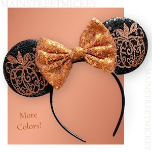 Minnie Mouse pumpaöron, Disneyöron för vuxna och barn, Halloween musöra, Musse Pigg öra, Disneyland öra, Disney Boo Bash kostymöra