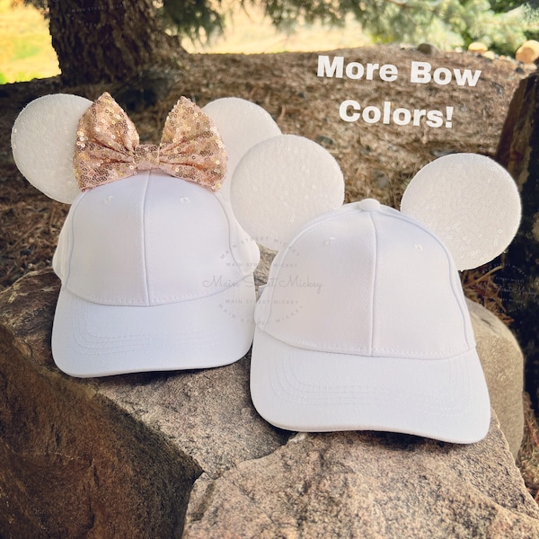 Minnie Mouse Hats, Disney Hats For Adults and Kids, Minnie Ears, Disneyland Ear, Mickey Mouse Ear Hat, Mouse Ear, Mickey Ears, Disney Hats
