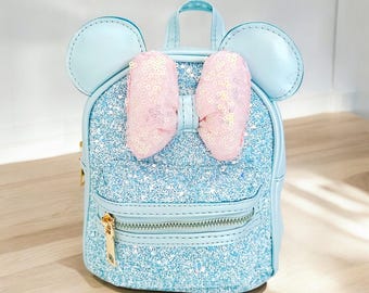 Minnie Mouse Backpack, Mickey Backpack, Disneyland Park Backpack, Disney Travel Bag, Disney Backpack, Mouse Ear Backpack, Minnie Mouse Ear