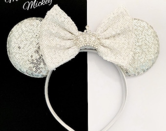 Princess Mouse Ears Sequin Minnie Mickey Headband Ears for Kids and Adults