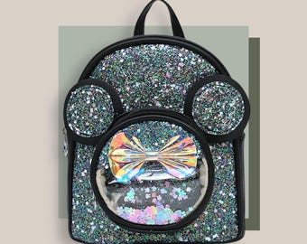 Minnie Mouse Backpack, Mickey Backpack, Disneyland Park Backpack, Disney Travel Bag, Disney Backpack, Mouse Ear Backpack, Minnie Mouse Ear