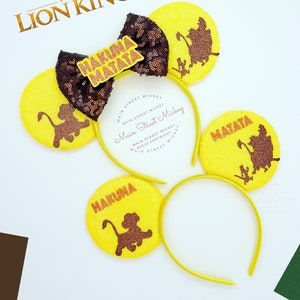 Minnie Mouse Simba Ears, Lion King Mickey Ear, Lion King Minnie Ear, Disneyland Ear, Character Minnie, Animal Kingdom Mouse Ear, Lion Guard