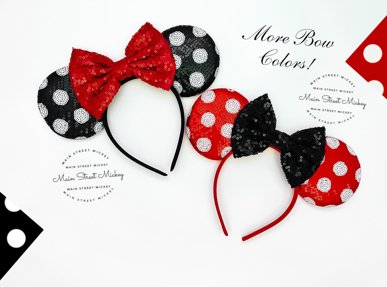 Polka Dot Minnie Ears - Etsy display picture 1