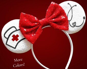 Doctor Nurse Mouse Ears - Minnie, Mouse, First Responder  display picture 3