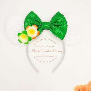 Minnie Mouse St Patrick’s Day Ears, Disney Ears For Adults and Kids, Mickey Hawaiian Ears, Disneyland Ear, Mickey Birthday Ears, Mouse Ear