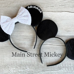 Minnie Mouse Custom Ears, Disney Ears For Adults and Kids, Minnie Ears, Disneyland Ear, Mickey Mouse Ears, Custom Mouse Ear, Mickey Ears