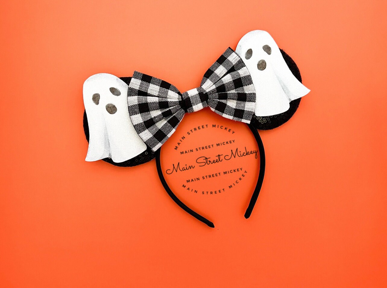 Minnie Mouse Ghost Ears, Disney Ears for Adults and Kids 