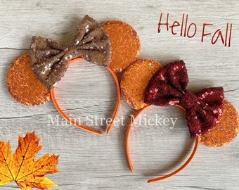 Minnie Mouse Ears, Disney Ears For Adults and Kids, Thanksgiving Mouse Ear, Minnie Ears, Disneyland Ear, Fall Mickey Ears, Mouse Ears