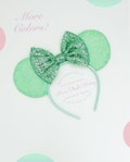 Minnie Mouse Ears All Ages, Disney Ears for Adults and Kids, Choose Ear and Bow Color, Minnie Ears, Mouse Ear, Mint Color Ears, Birthday Ear