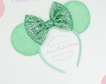 Mouse Ears Sequin Minnie Mickey Headband Ears for Kids and Adults