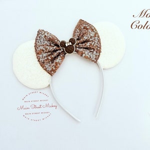 Minnie Mouse Ears All Ages, Disney Ears for Adults and Kids, Choose Ear and Bow Color, Minnie Ear, Mouse Ear, Mickey Charm Ear, Birthday Ear