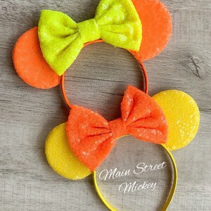 Minnie Mouse Ears, Disney Ears For Adults and Kids, Disneyland Ear, Choose Bow and Ear Color, Mickey Ear, Mouse Ears, Birthday Mouse Ears