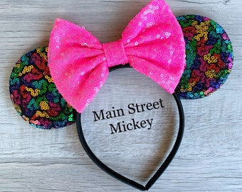 Orejas de Minnie Mouse, Orejas de Disney para adultos y niños, Orejas de Minnie, Orejas de Disneyland, Orejas de Mickey Mouse, Orejas de Ratón, Orejas de Mickey, Cumpleaños de Disney