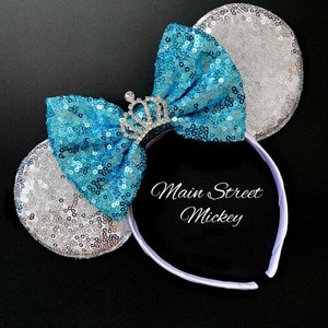 Princess Mouse Ears Sequin Minnie Mickey Headband Ears for Kids and Adults