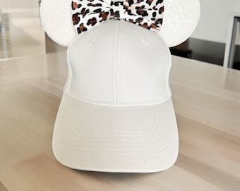 Sombrero caqui de Minnie Mouse, Sombreros Cheetah Disney para adultos y niños, Sombrero del Reino Animal, Oreja de Disneyland, Sombrero de Mickey Mouse, Oreja de ratón, Oreja de Mickey
