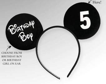 Minnie Mouse Birthday Ears, Disney Ears For Adults and Kids, Minnie Ears, Disneyland Ear, Mickey Mouse Ears, Custom Mouse Ear, Mickey Ears
