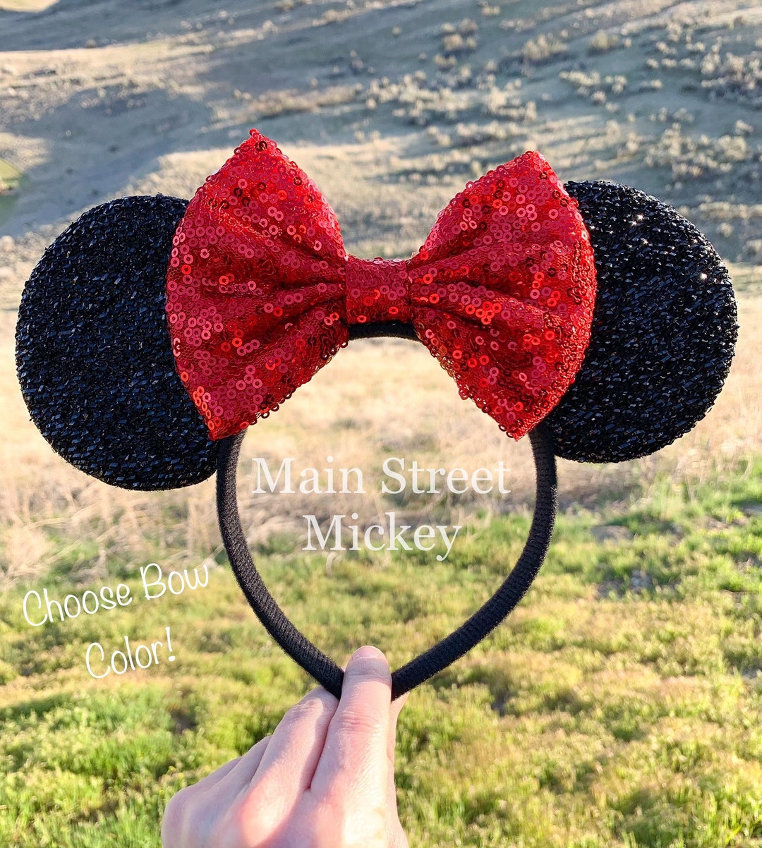 CORTNEY 3 Pcs Mickey Minnie Bandeaux, Oreilles De Minnie Mouse, Adultes Et Enfants Utilisé Pour La