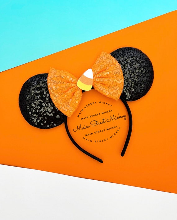 DISNEY MINNIE MOUSE HALLOWEEN CANDY CORN EAR Mickey and Minnie Mouse Candy Corn Ear Headband main image 3