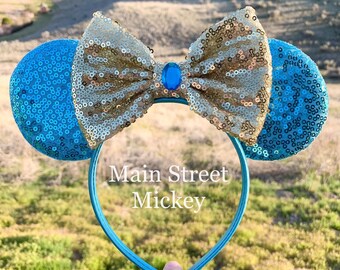 Princess Mouse Ears Sequin Minnie Mickey Headband Ears for  display picture 1