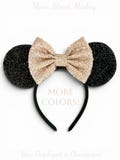 Mouse Ears Mesh Sequin Minnie Mickey Headband Ears for Kids and Adults