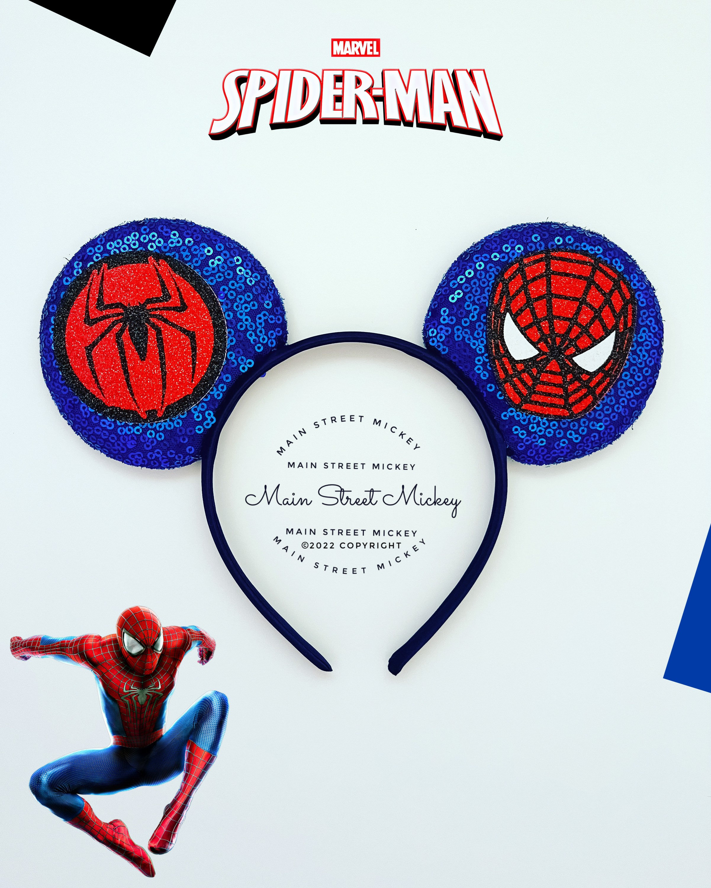 Minnie Mouse Spider-man Ears, Marvel Mickey Ear, Disney 