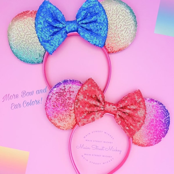 Minnie Mouse Ears, Disney Ears For Adults and Kids, Minnie Ears, Disneyland Ear, Mickey Party Ears, Mouse Ear, Mickey Ears, Disney Birthday