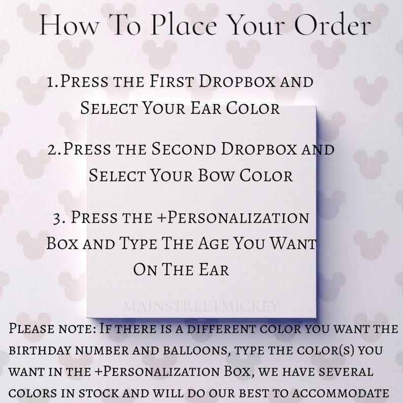 Minnie Mouse Ears, Birthday Ears For Adults and Kids, Minnie Mouse Party Ears, Any Age Minnie Ears, Disneyland Ear, Mickey Balloons Ear image 2