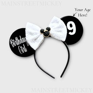 Minnie Mouse Birthday Ears, Disney Ears For Adults and Kids, Minnie Ears, Disneyland Ear, Mickey Mouse Ears, Custom Mouse Ear, Mickey Charm