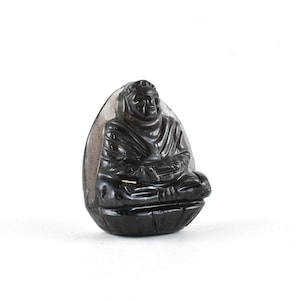 Buddha Agni Manitite Carving 23.68g - Pearl of Fire - Natural Pseudo Tektite - Pearl of the Divine Fire Carving