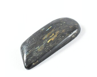 10.18g Nuummite Freeform, RARE FLASH Authentic Greenland Nuummite Polished