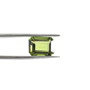 4.1ct Faceted Moldavite, Emerald Cut Moldavite, Genuine Moldavite, Top Quality Moldavite, Moldavite Supply
