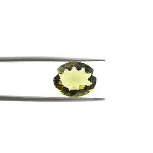 4.45ct Faceted Moldavite, Genuine Moldavite, Oval cut Moldavite, Top Quality Moldavite, Moldavite Supply