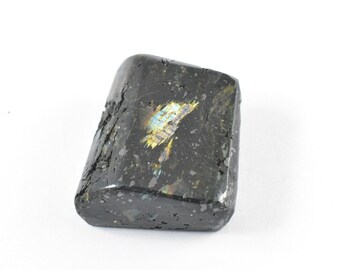 22.16g Nuummite Freeform, RARE FLASH Authentic Greenland Nuummite Polished