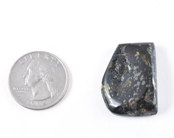 10.31g Nuummite Freeform, RARE FLASH Authentic Greenland Nuummite Polished