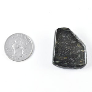 22.22g Nuummite Freeform, RARE FLASH Authentic Greenland Nuummite Polished