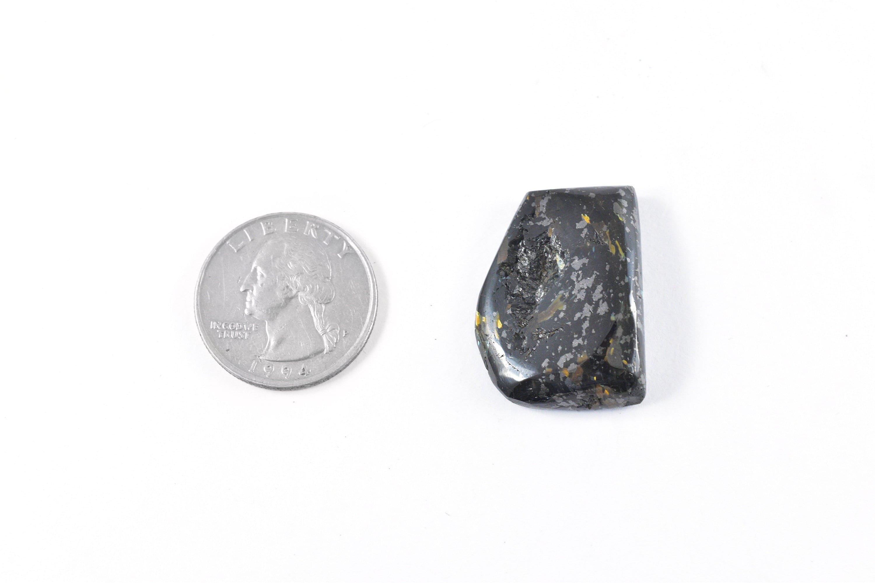 10.31g Nuummite Freeform, RARE FLASH Authentic Greenland Nuummite