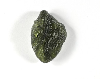 Pietra di moldavite grezza, cristallo naturale del chakra del cuore, 5,32 grammi