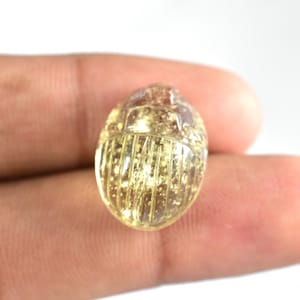 Libyan Desert Glass, Scarab Carving Beetle, AAA Grade Libyan Gold Tektite, Libyan Glass, Libyan Tektite, LDG, Home Decore, Healing Crystal