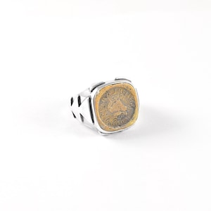 Custom Handmade Coin Ring | 9 US Ring, Vintage Coin Ring for Men & Women | Unique Gift Made from Real Coin | Personalized Ring | Bold Ring