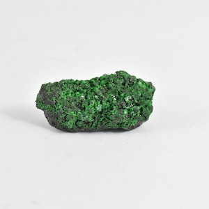 Raw Uvarovite, Crystals on matrix from Russia, Mineral Specimen, Rare Green Garnet, Natural Garnet, January Birthstone