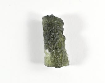 Grande pietra di moldavite grezza, cristallo naturale, chakra del cuore, 7,56 grammi