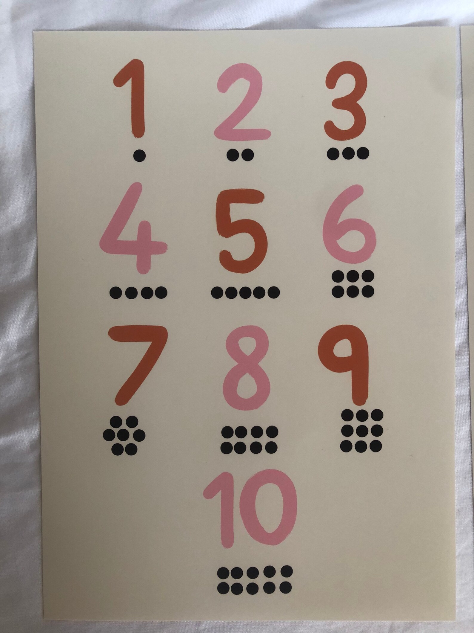 Numbers and counters educational children's home learning Etsy