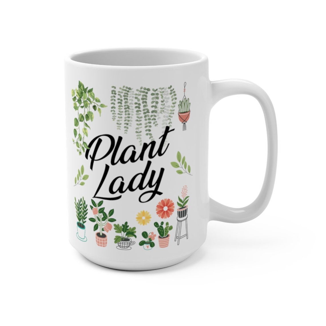 Plant Lady Mug Plant Lover Mug Gift For Plant Lover Funny Etsy