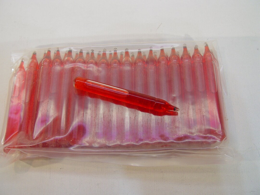 50 NEW Red Bubble Light Tubes Etsy