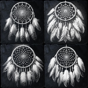 Set di 4 file PNG per incisione laser fai da te CNC dei nativi americani / Tribal Glowforge Xtool Designs / Arte del patrimonio indigeno CO2 per l'artigianato